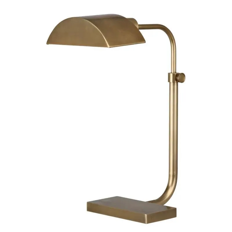 Custom Wholesale Medieval Metal Design Desk Lamp American Retro Old Brass LED