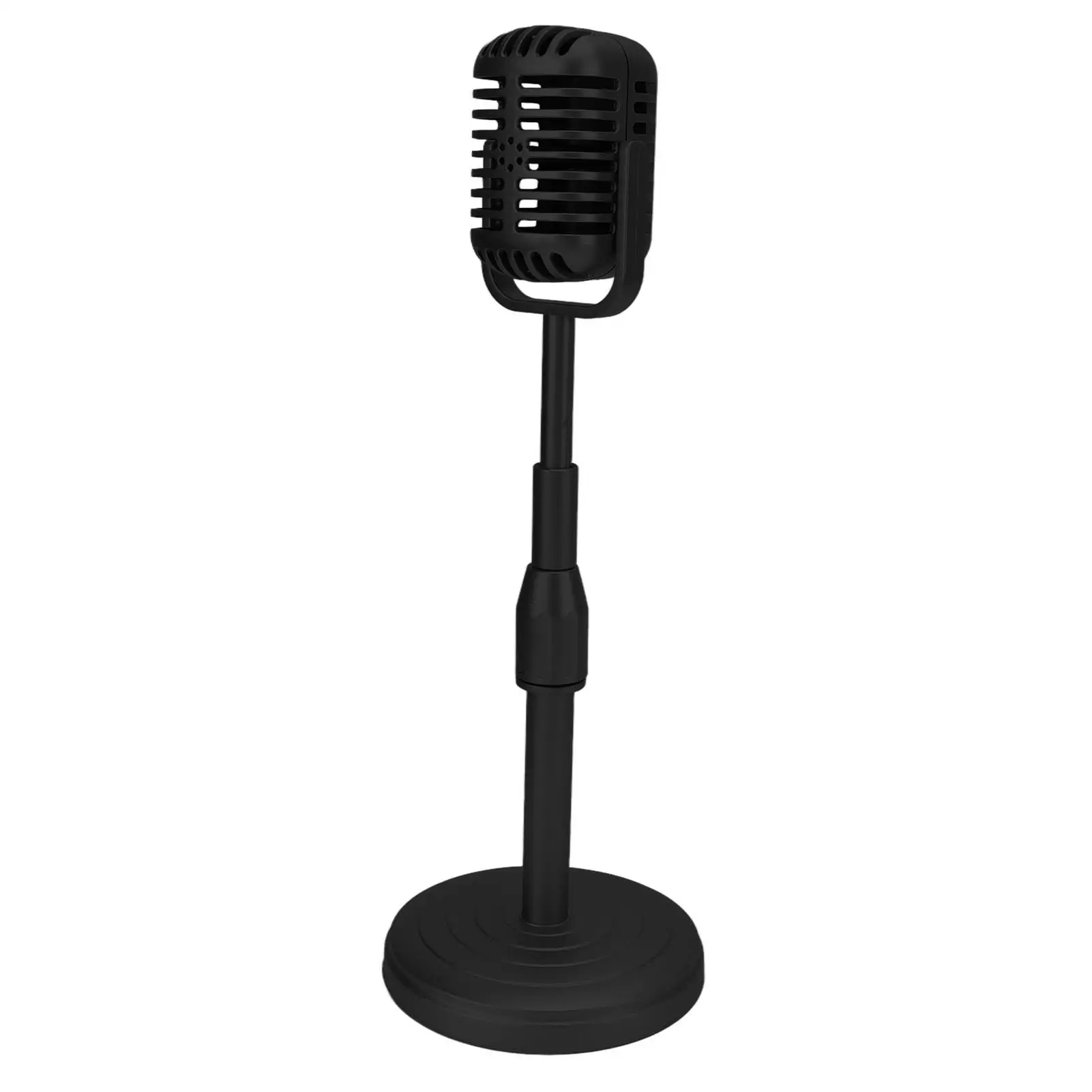 Vintage Microphone Prop Set with Stand - Perfect for photo Shoots, Exquisite Craftsmanship