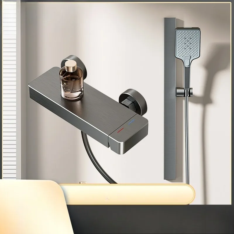 

Простой проект насадки для душа без верхнего распыления в отеле, бытовая ручная серая насадка для душа, насадка для душа под давлением