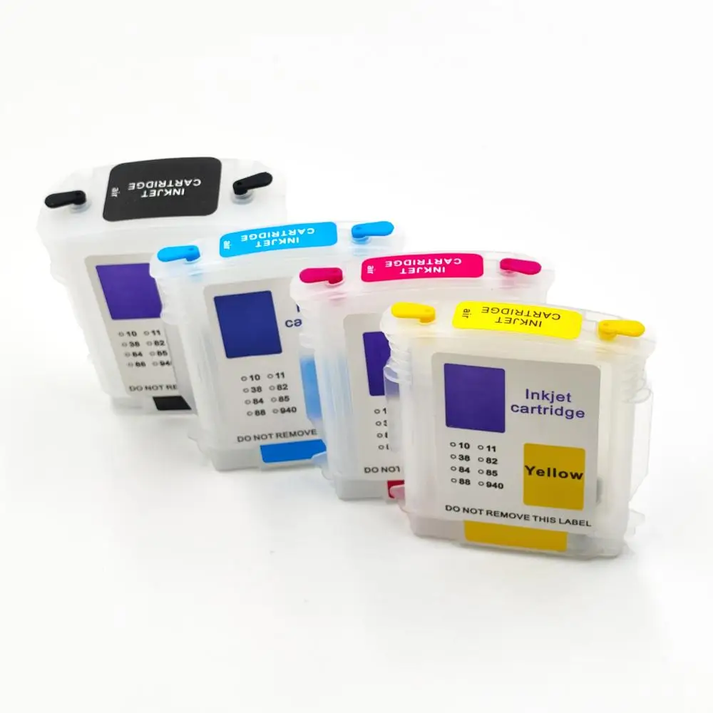 69ML 28ML Compatible HP 82 11 Refillable Ink Cartridge With ARC Chips For HP Designjet 111 HP111 Plotters