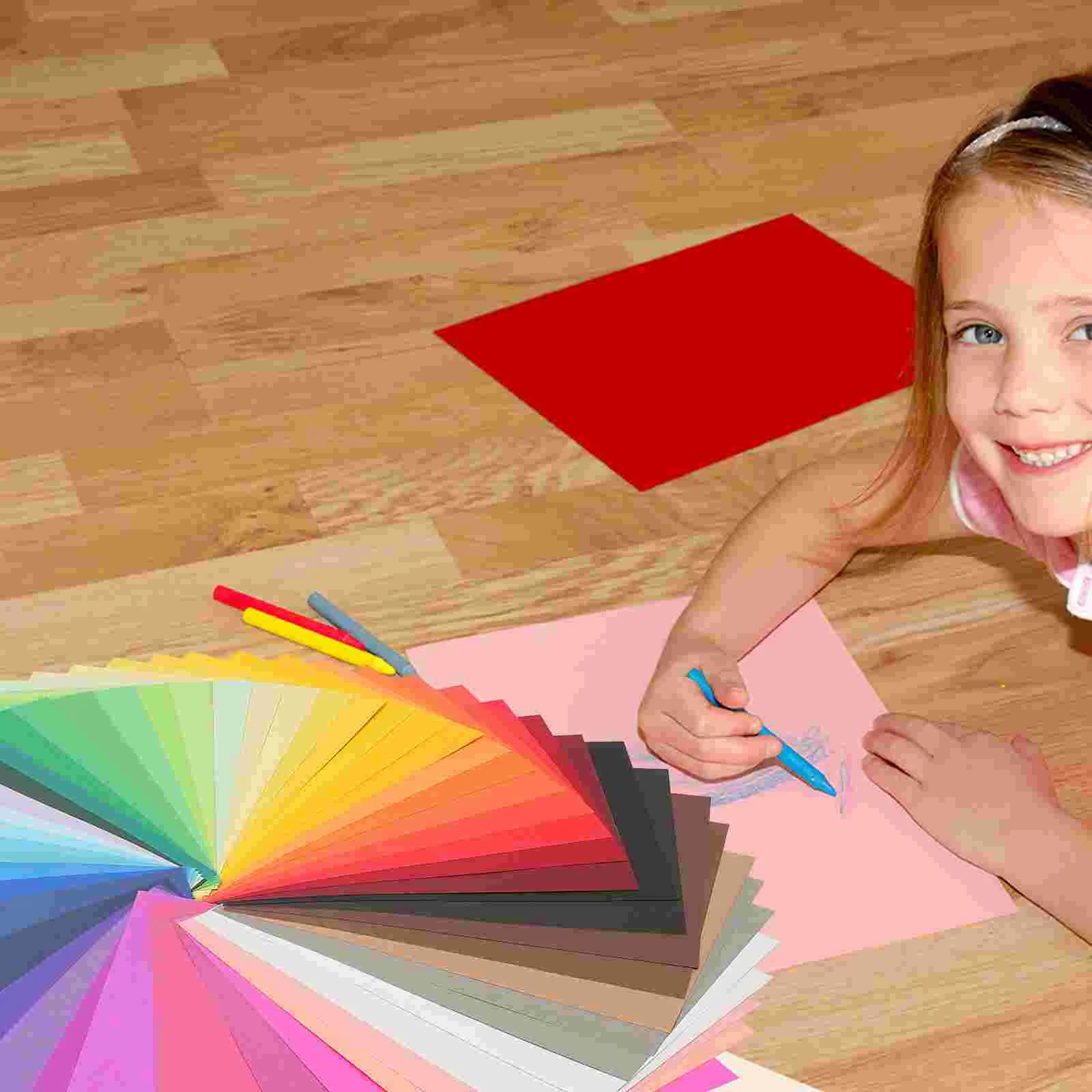 50 Sheets A3 Paper Origami Material Color Cardboard Child Colored Paper Printer Supplies Origami