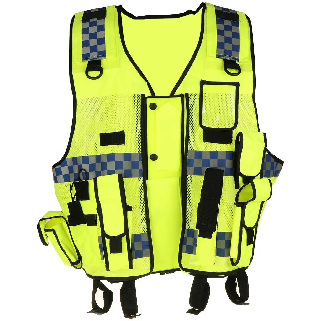 Reflective Safety Vest Lightweight Mesh High Visibility Workwear Protective Jacket for Construction Traffic Control