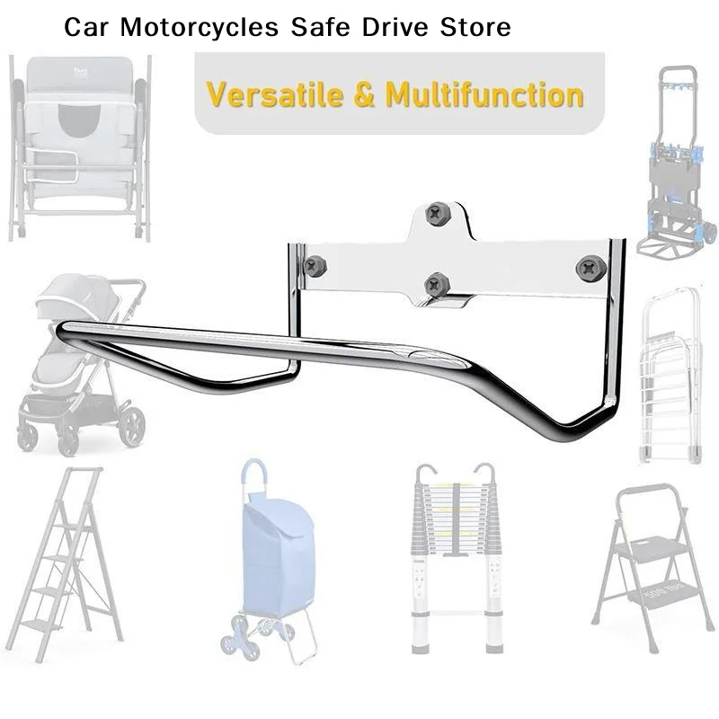 【CM】Ladder Rack Hanger For Garage Wall Heavy Duty Ladder Holder For Garage Wall Strollers Folding Chair Storage, Easy Install