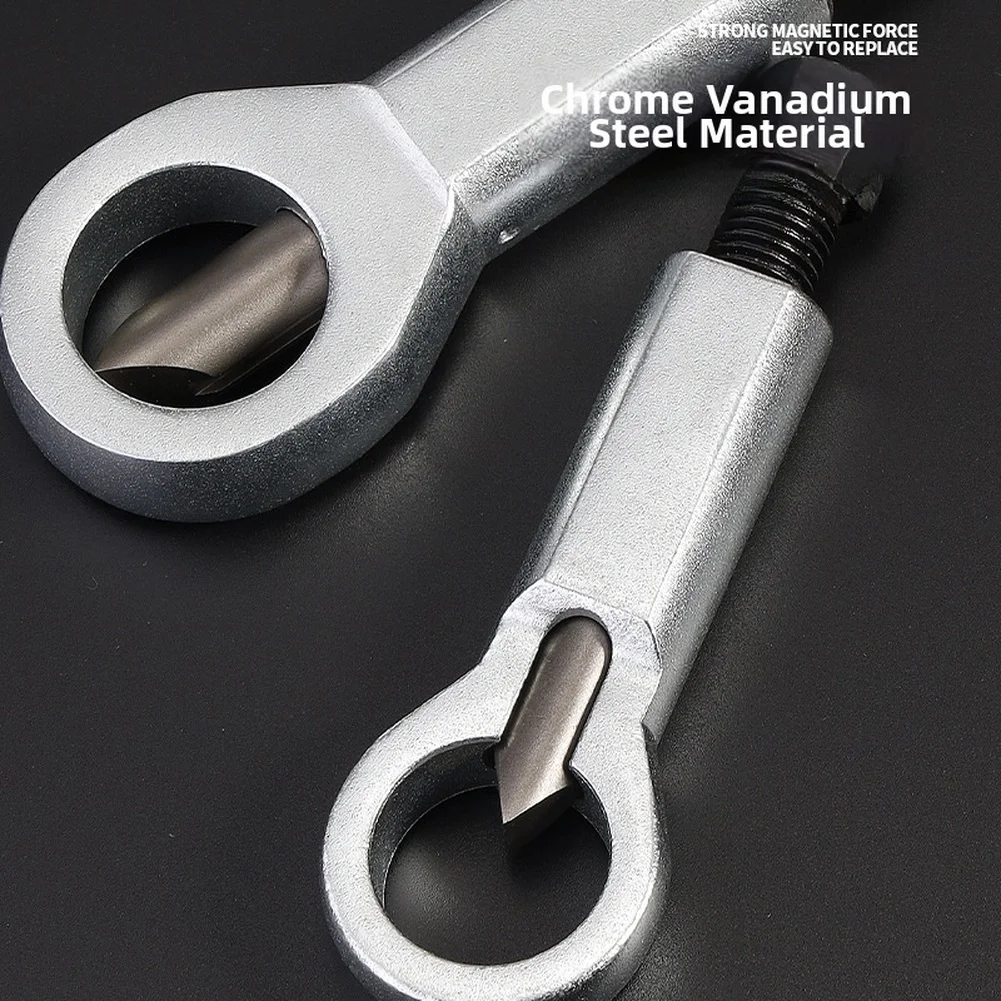 Rusty Nut Separation Wrench Damaged Screw Nut Splitter Remover Spanner Tool Steel Wrench Hex Extractor Tools