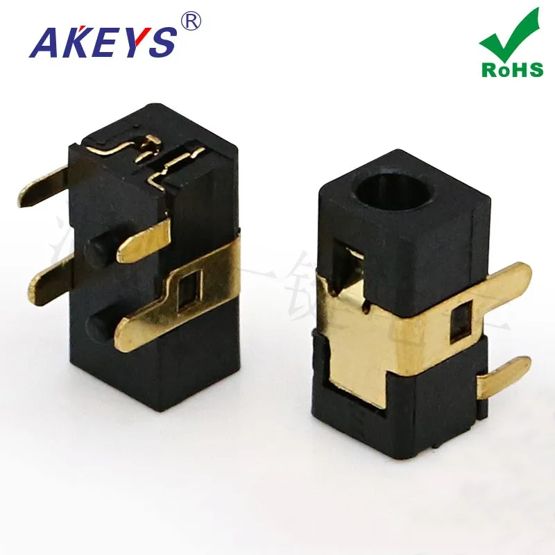 10 PCS One-button DC-103A four-legged gold-plated plate with direct insertion of positioning pole power supply audio 2.0MM