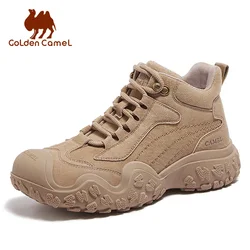 GOLDEN CAMEL Ugly Cute Women's Hiking Shoes Work Boot for Women Thick-soled Non-slip Hiking Boots 2024 Autumn New Ladies Shoes