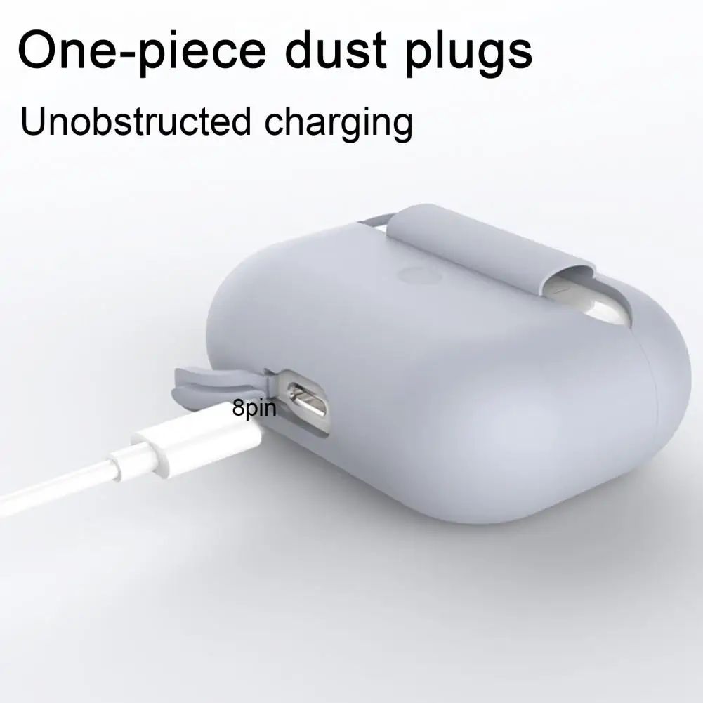 Custodia di ricarica per auricolari compatta e robusta Bluetooth custodia in Silicone con impugnatura confortevole resistente all'usura