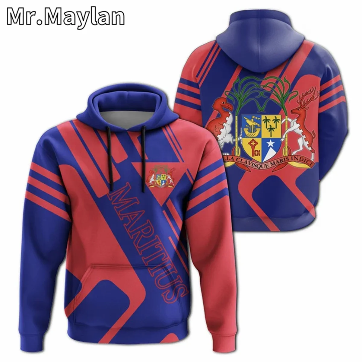 AFRICAN HOODIE Country MAURITIUS Flag 3D Printed Unisex Hoodies Men/Women Streetwear Zip Pullover Casual Jacket Tracksuits YH-22