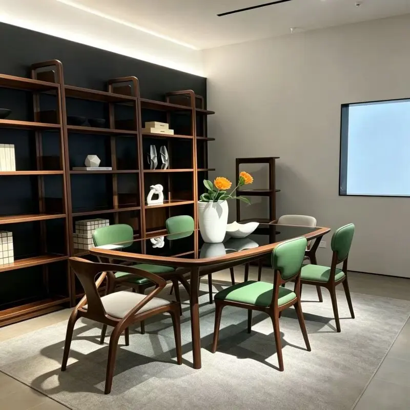 

Party Italian Dining Tables Designer Minimalist Living Room Kitchen Tables Solid Wood Modern Mesas De Comedor Furniture For Home
