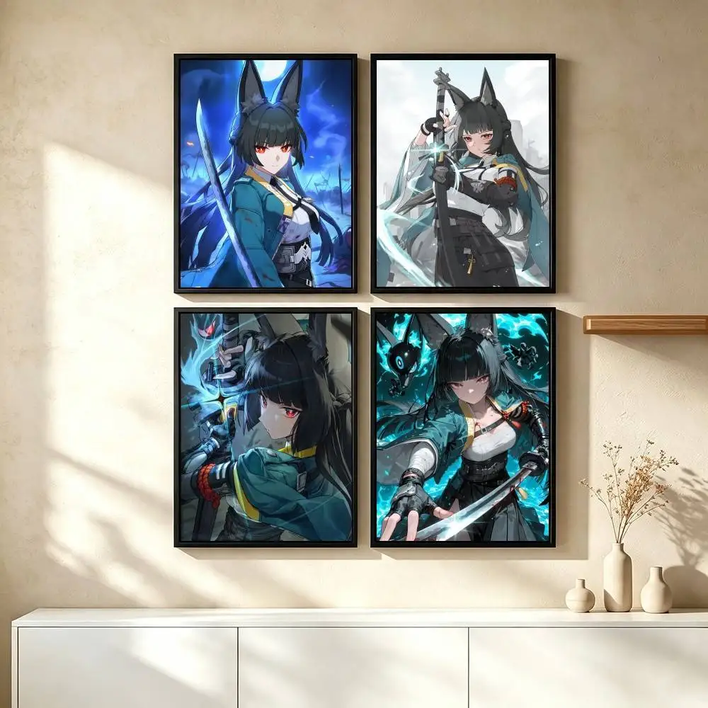 H-Hoshimi Miyabi Zenless Zone Zero Poster High Quality Dorm Living Room Aesthetic Wall Decoration Painting Stickers Gift