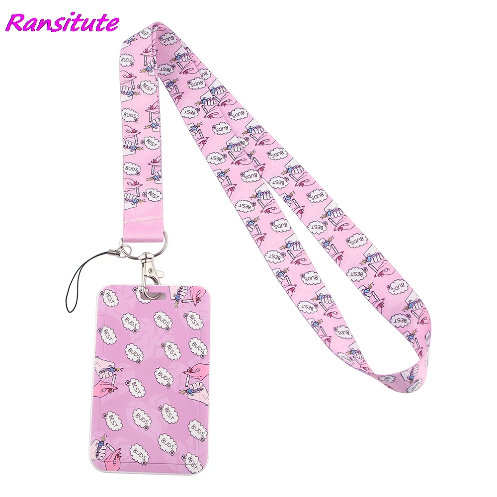 Держатель для удостоверения личности Ransitute R1556, с рисунком кошки