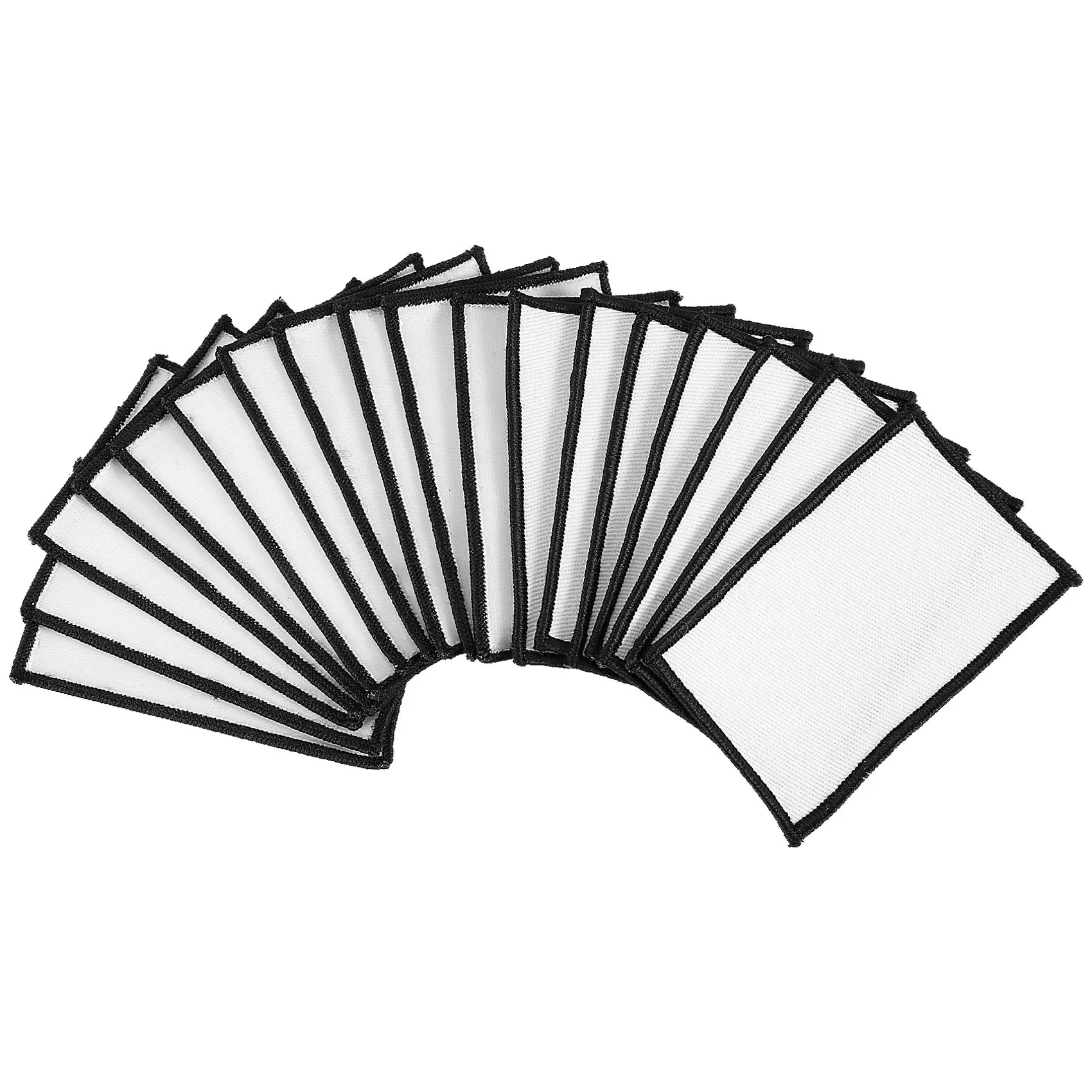 Produtos em branco decorativos de sublimação qualitativos de 18, remendos personalizados para engomar tecidos, chapéu de mochila com remendo de roupas personalizado DIY