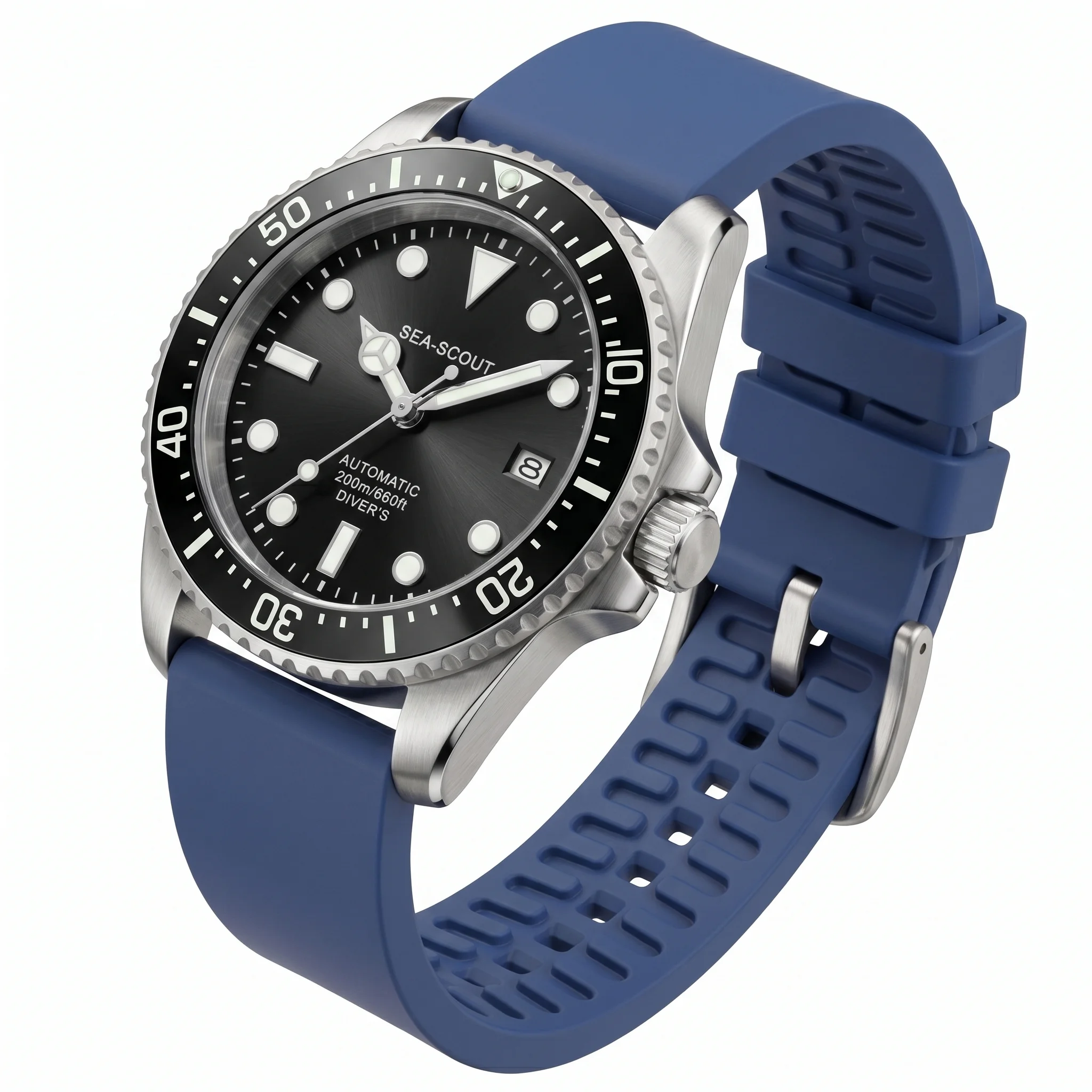 Universal Waterproof Silicone Sports Watch Band Durable Rubber Strap 20mm 22mm 24mm Replacement Soft Watchband