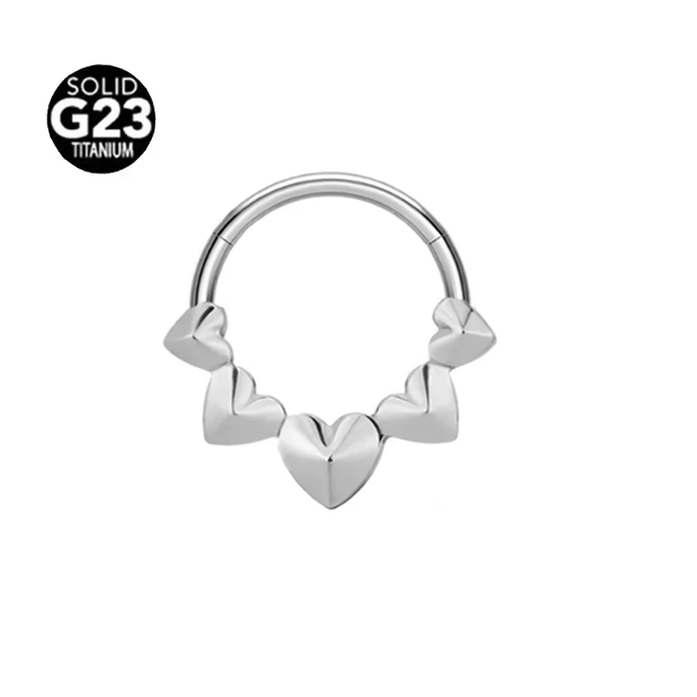 G23 Titanium Moon Septum Nose Ring