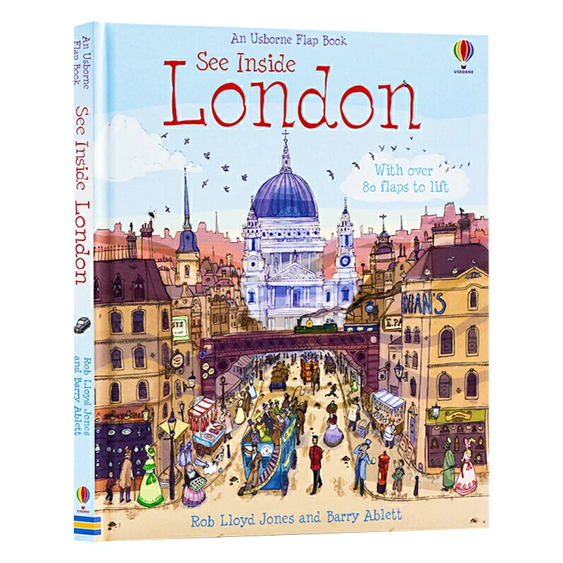 

Usborne See Inside London, Children's aged 6 7 8 9 English Picture Book, Board Book 9780746077535