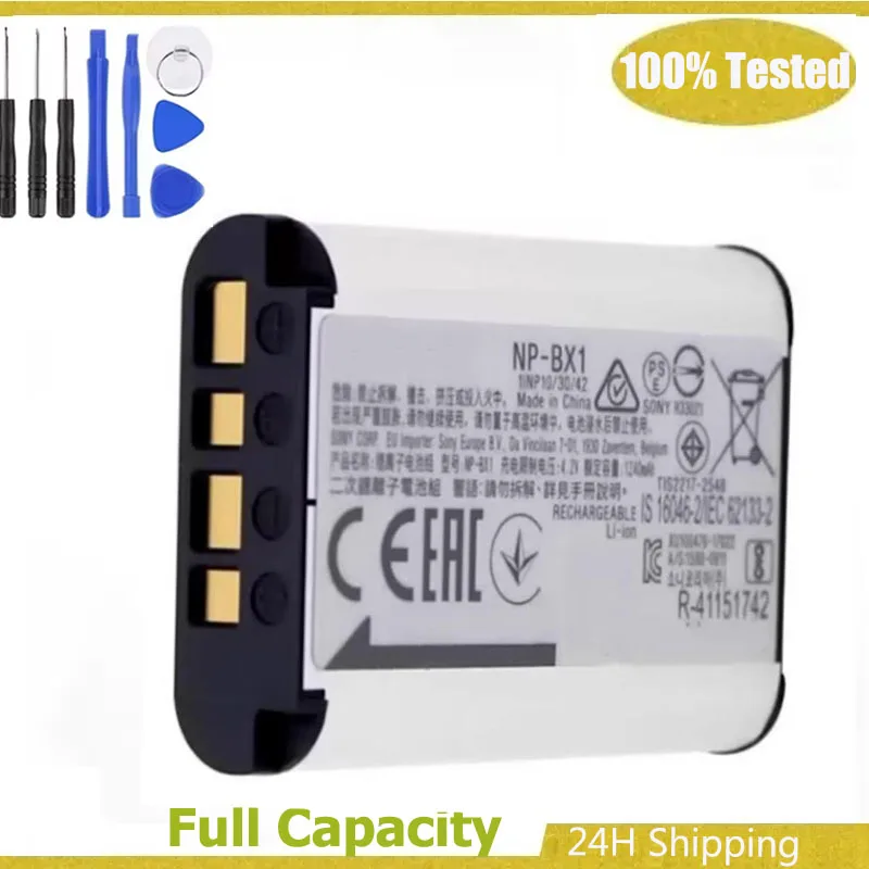 NP-BX1 Battery for Sony NP-BX1 NP BX1 Battery HX300 HX400 HX50 HX60 GWP88 AS15 WX350 DSC RX1 RX100 AKKU Batteria + Free Tools