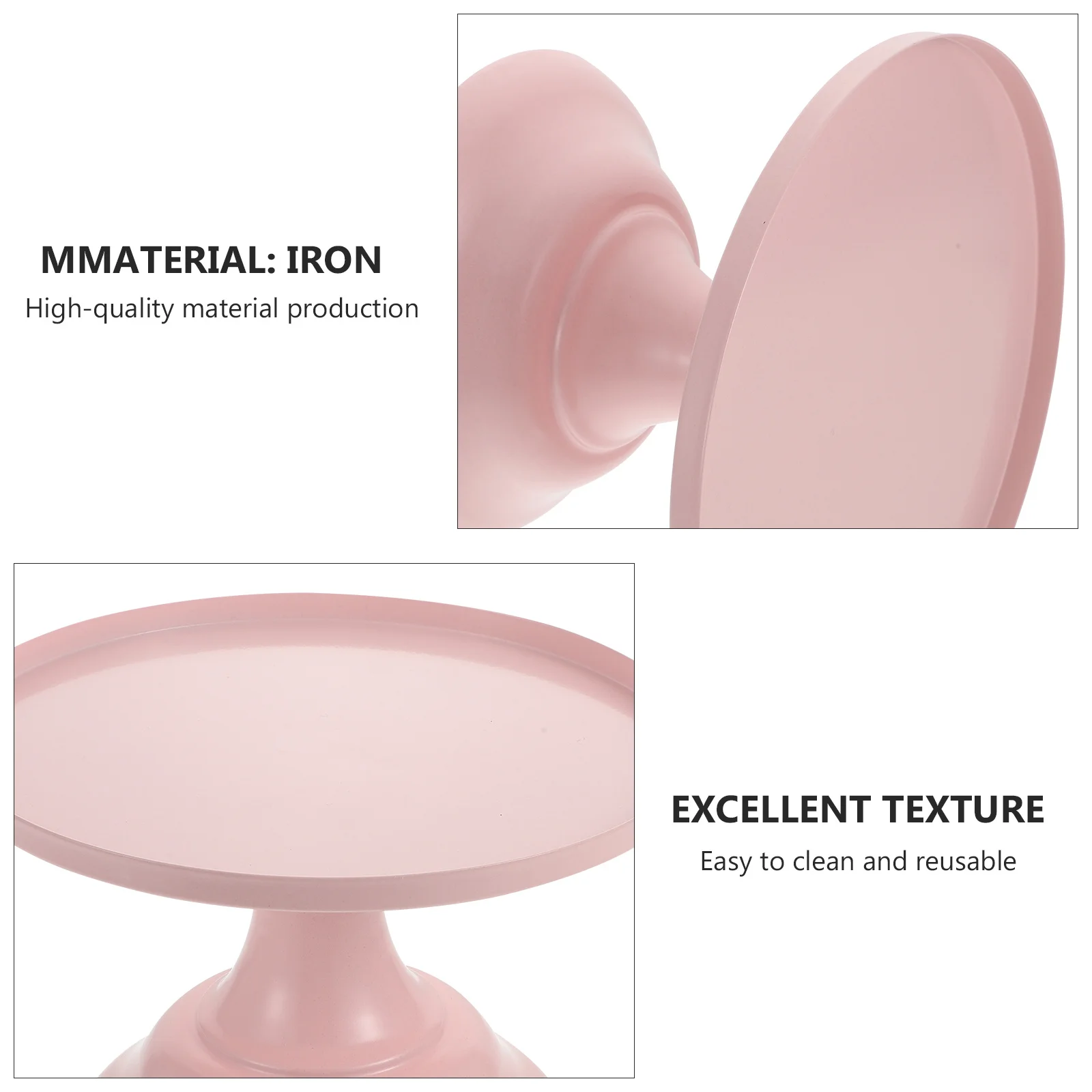 1pc Iron Cake Stand Decor, Round Dessert Display Rack For Party Wedding Photography, Cupcake Holder Support, Food Table Model,