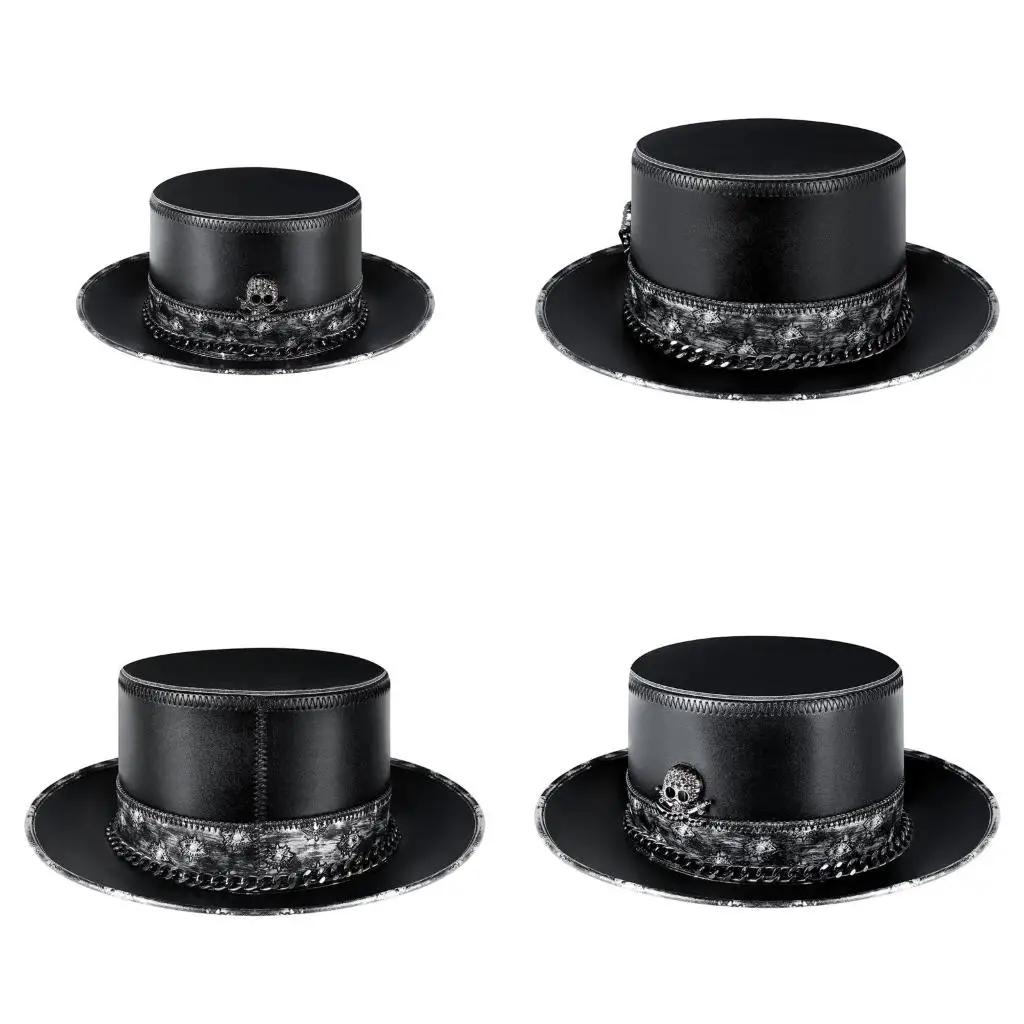 

Шляпа доктора чумы, кожаный цилиндр в стиле стимпанк для костюма на Хэллоуин, реквизит для взрослых, высокое качество