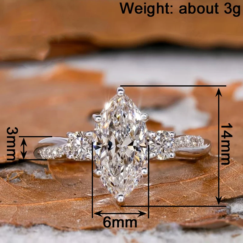 Huitan Damenring mit einfachem, vielseitigem Design für Hochzeit, charmantes Damen-Party-Accessoire mit glänzendem CZ, eleganter Verlobungsschmuck – Detail 1