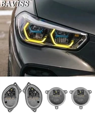 Laser Headlight Daytime Running Light Yellow For 2020 2021 BMW X5 G05 X6 G06 40ix 50ix SUV Angel Eyes DRL Led Boards Module