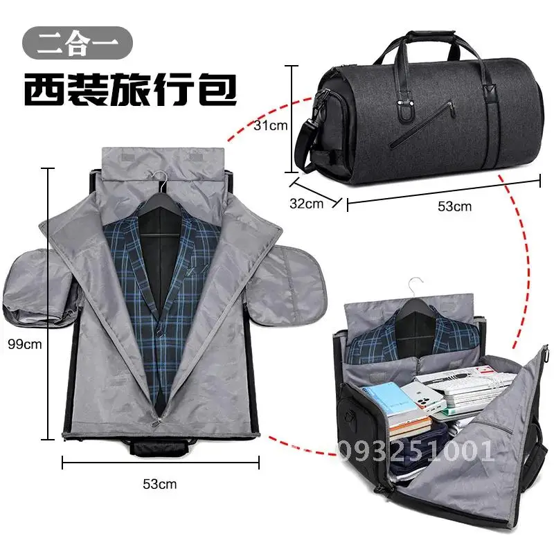 Multifunction Men Suit Storage Travel Duffel Large Capacity Bag Luggage Pocket Handbag Travel Bag Waterproof Shoes Male