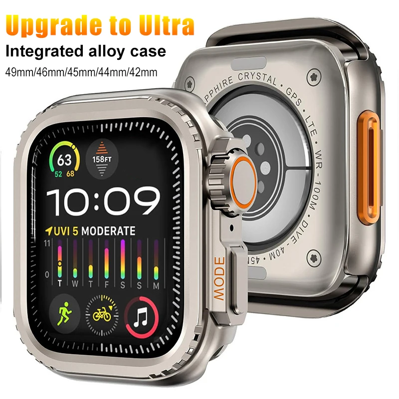 Metal Alloy Case for Apple Watch Series 11 10 46mm 9 8 7 45mm 44mm Upgrade Ultra 3/2/1 49mm Protector Frame Cover IWatch 6 5 SE