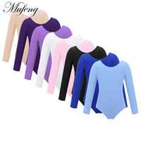 Kids Gymnatics Dance Leotards Bodysuit Long Sleeve Dance Wear Classique Costumes Teen Girls Ballet Tutu Bailarina Dancerwear