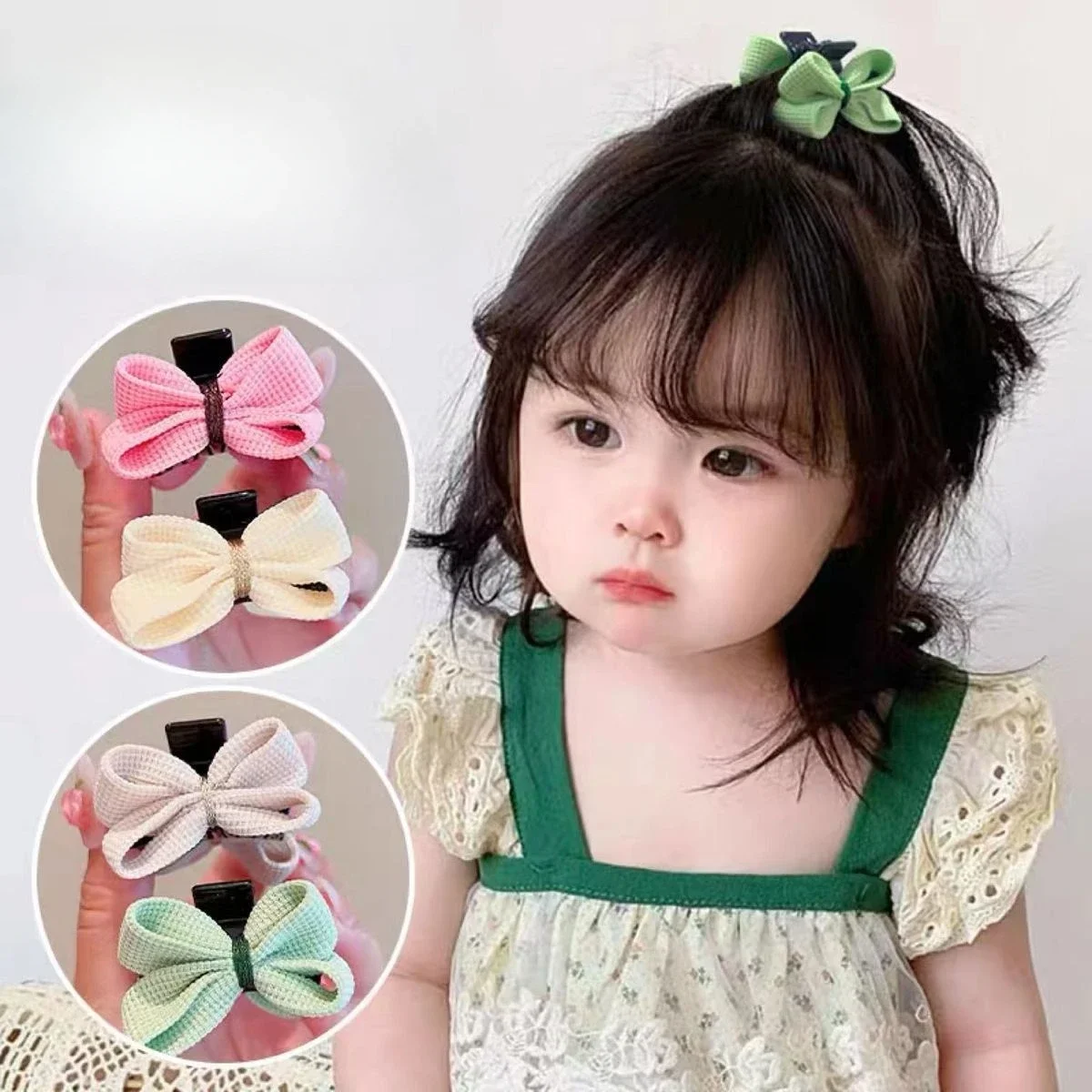 

Sweet Cute Bow Small Hair Claw Women Girls Mini Grab Clip Female Bangs Side Clip BB Clip Korean Style Headdress Hair Accessories