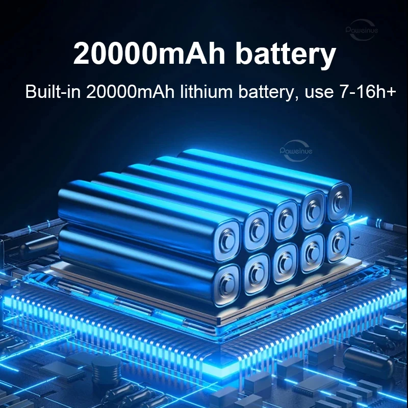 NEW 20000mAh Solar Rechargeable Camping Lantern High Power Bank LED Tent Light Powerful Magnet Flashlight Repair Emergency Lamp image 5