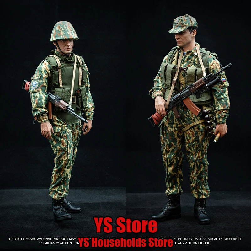 UJINDOU UD9049 1/6 Rosyjskie Siły Powietrznodesantowe 1999 Figurka Akcji w Odzieży Wojskowej, Bojówka w Dżungli, Delikatny Model Żołnierza Męskiego 12 cali