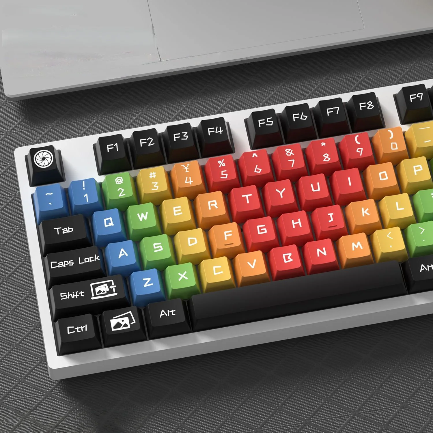 

130 Keys Take Photos Cherry Profile PBT Keycaps 5 Sides Dye Sub Keycaps for Gateron MX Switches Mechanical Gaming Keyboard