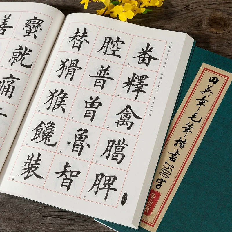 

Tian Yingzhang Brush Calligraphy Copybook 2500 Words Regular Script Traditional Chinese Characters Calligraphy Practice Copybook