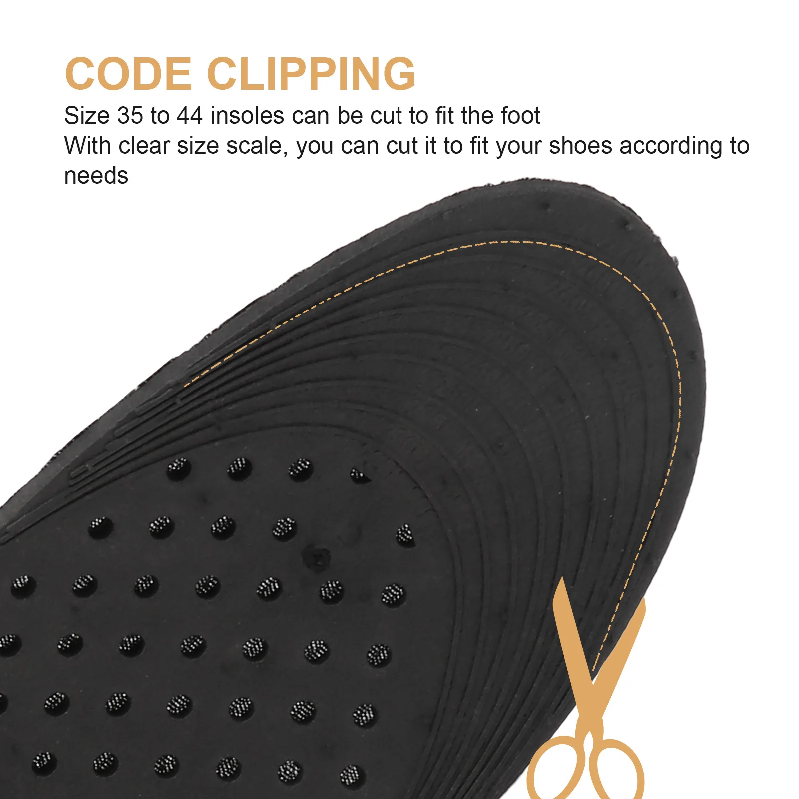 

Inner Height Shoe Insoles Detachable Thick Shockproof Wear Resistant Multilayer Foot Care Inserts For Men Women