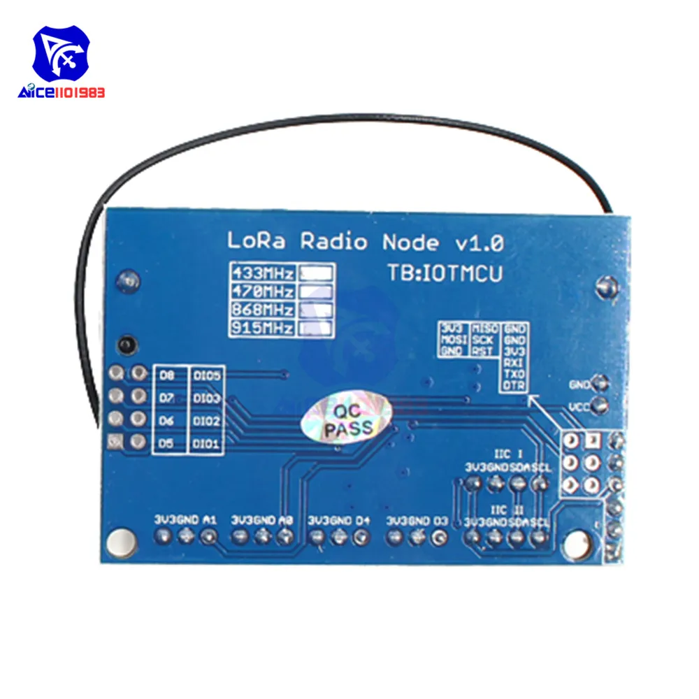 RoLa SX1278 Radio Node v1.0/v2.0 433MHz/868MHz/915MHz ATmega328P RFM98 2.4G Wireless Spread Spectrum Module Antenna for Arduino