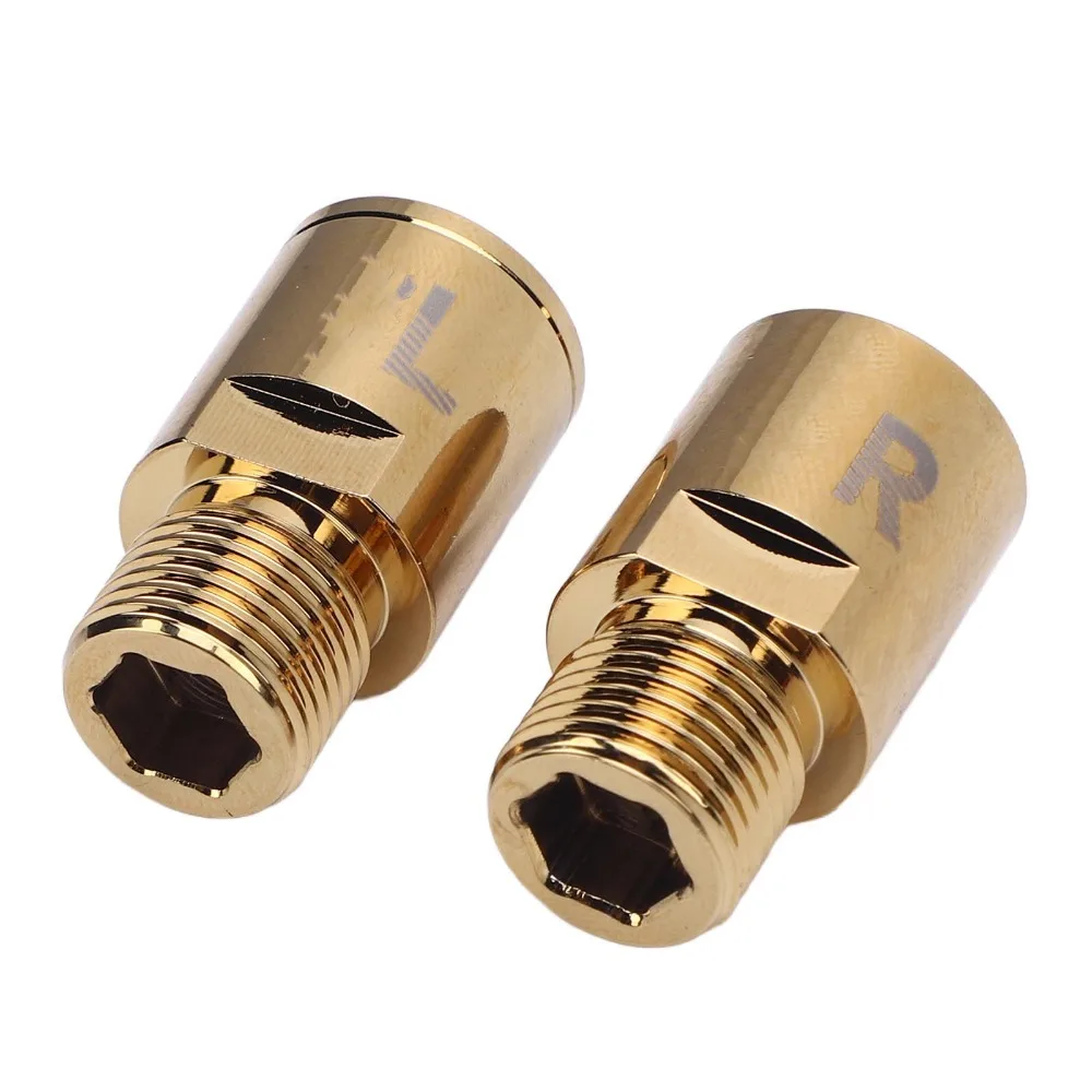 2Pcs Chrome-Molybdenum Steel Bike Pedal Extension Shaft 20mm Extended 9/16 Inch Threaded Bike Pedal Extender Shaft CNC Machining