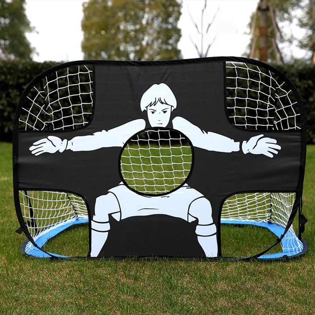 Filet de but de football en nylon pliable pour adultes, cible de football, aire de jeux, arrière-cour, intérieur, extérieur