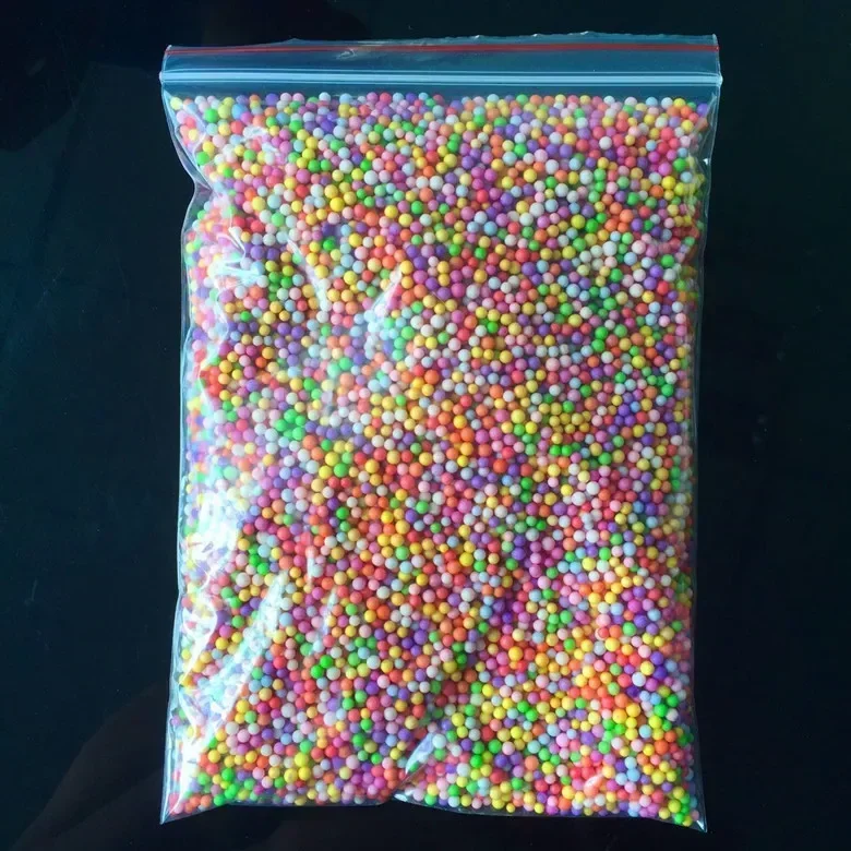 Mehrfarbige Styropor-Schaumperlen aus Styropor, bunte Mini-Kugelfüllbox, Flasche, Basteln, DIY-Dekoration