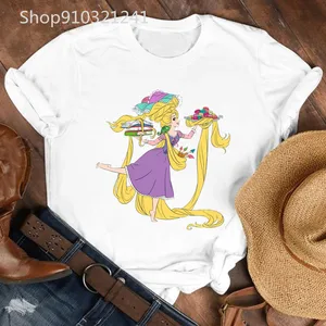 Schöne Rapunzel -Frauengrafik t -Shirt, ästhetische Kleidung von Frauen, lustige Try Stempel, ungezwungene Zeichnung, Superior T -Shirt für Frauen 12 Hauptverkaufsrapunzelbluse - №3