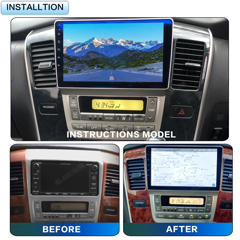 9 Inch For Toyota Alphard 1 H10 2002 - 2008 Android Car Radio Multimedia Video Player Audio Stereo Player Navigation Carplay