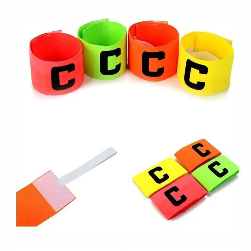 10 Stück, leuchtende Farben, Kapitänsbinde für Fußball, für Kinder und Erwachsene, verstellbare Fußballarmbinde, für Wettkämpfe, als Geschenk, für Fußballtraining. – Detail 9