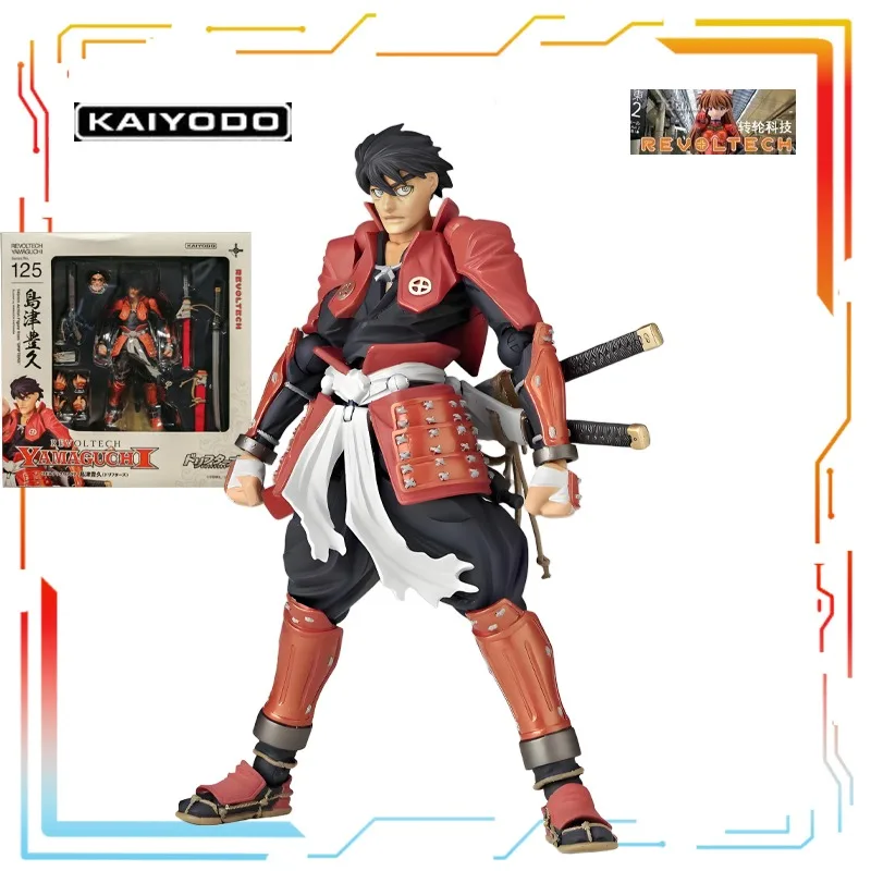 

Kaiyodo Original Finished Movable Doll Series Drifting Samurai Shimazu Toyohisa Anime Figure Model Toys Model Gifts for Boys