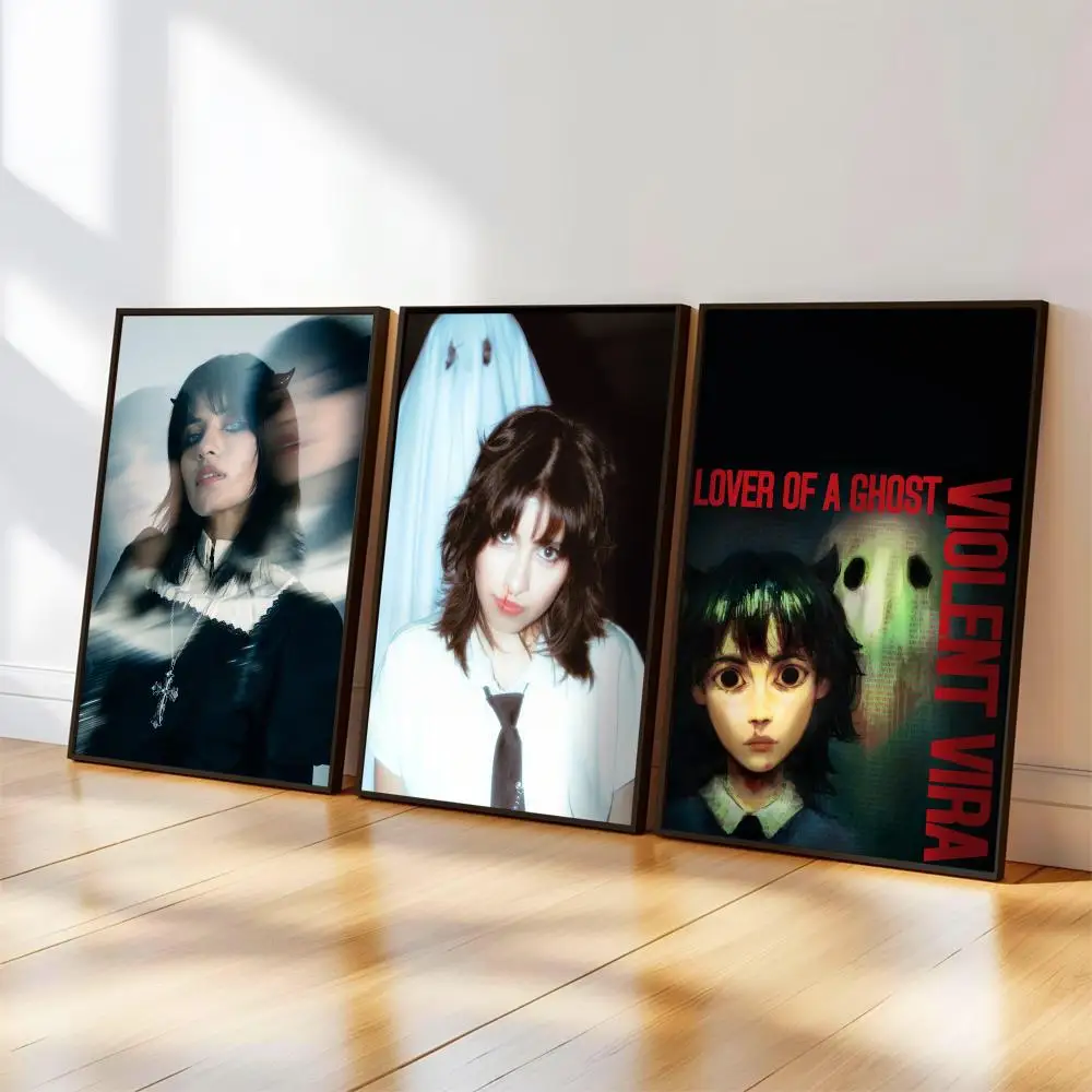 Póster de V-VIOLENT VIRA, portada del álbum de música para habitación, pintura en lienzo, arte impreso, decoración de pared del hogar, imagen, regalo