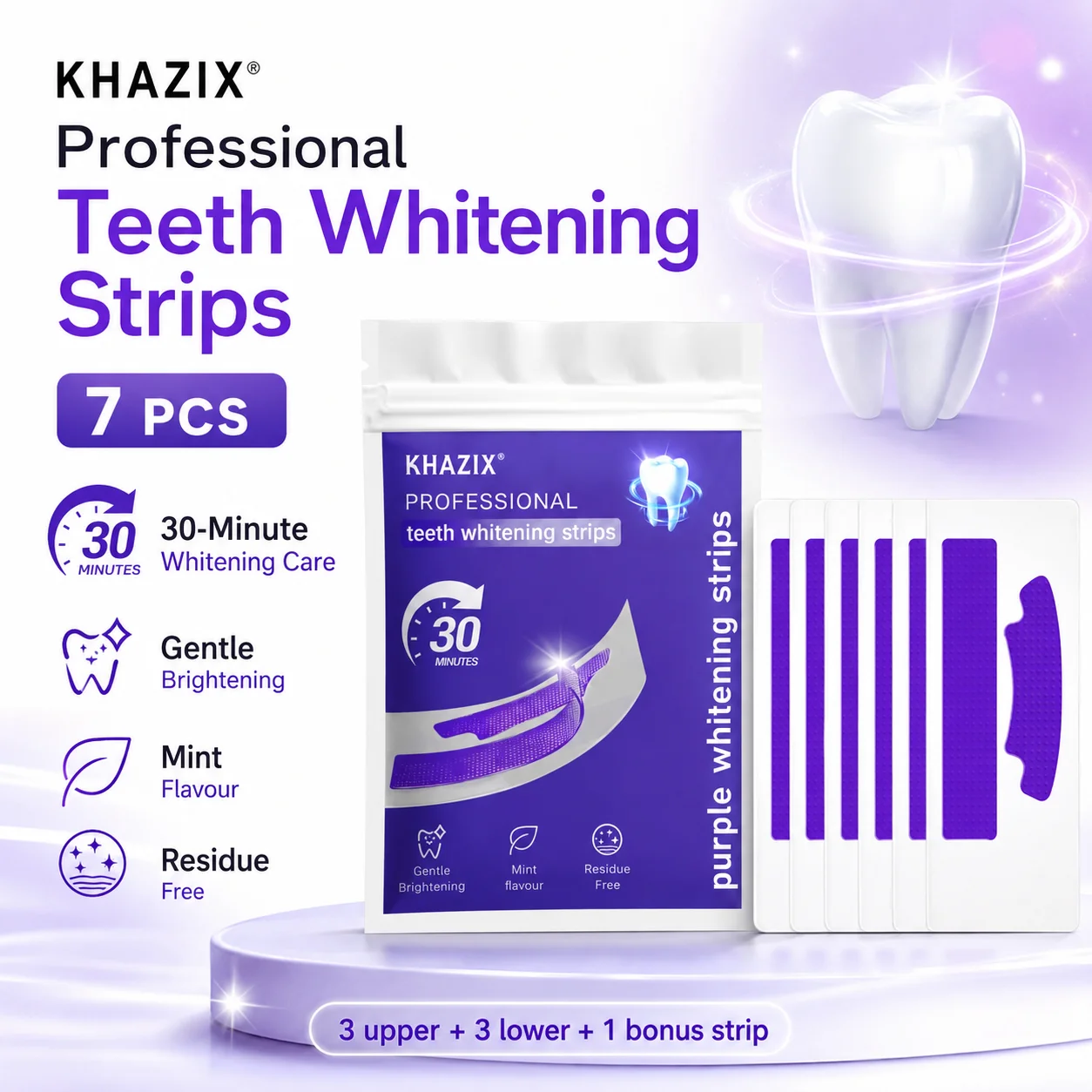7 Tiras Blanqueadoras de Dient - Teeth Whitening Strips Permanent reseña y precio