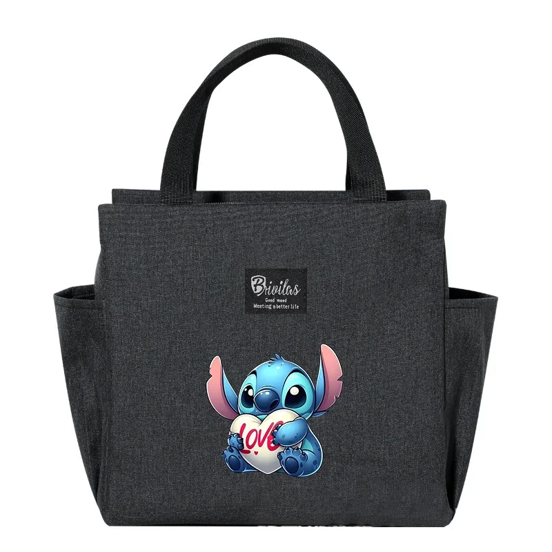 Stitch Portable Lunch Drink Carrier Insulated Bag Fresh Cooler Pouch Food Thermal Box Tote Food Picnic Container Bag Gift Kawaii