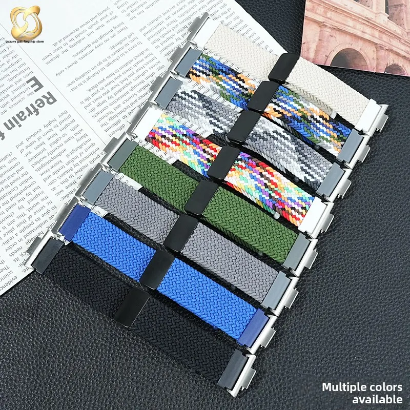 For Tissot 1853 PRX Super Player T137407A 410A modification quick-release magnetic woven nylon watch strap Bracelet wristband