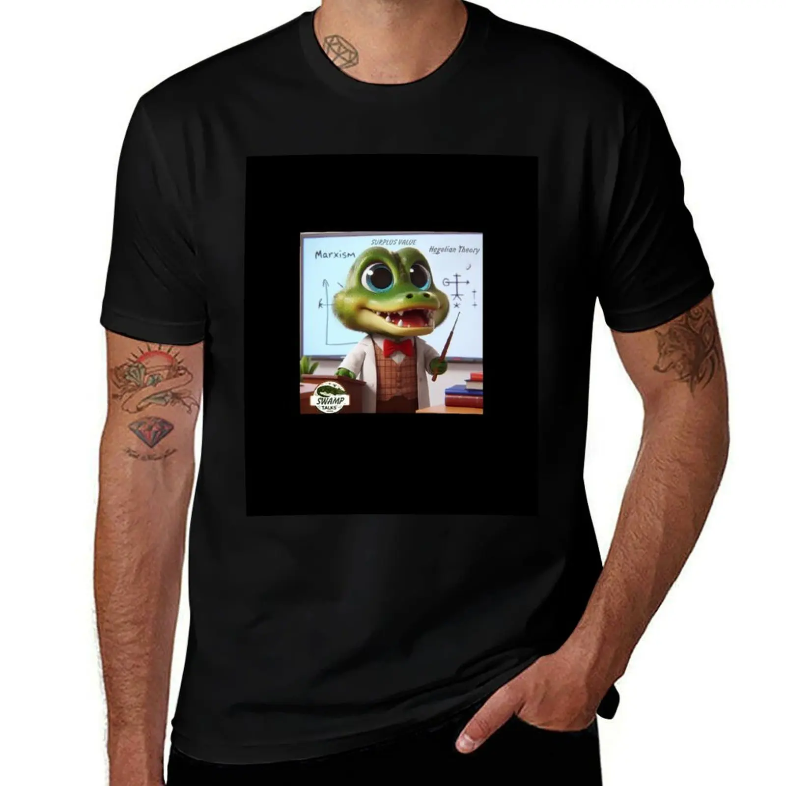 

Swamp Talks T-Shirt summer 2025 funny gifts graphic t shirts topping anime shirts men
