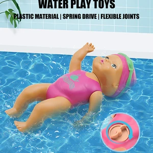 Mini Schwimmpuppe für Kinder, Babybadespielzeug in Kette, automatische Schwimmpuppe, Badespielzeug, 1PC 6 Hauptabsatzpuppenroboter - №6