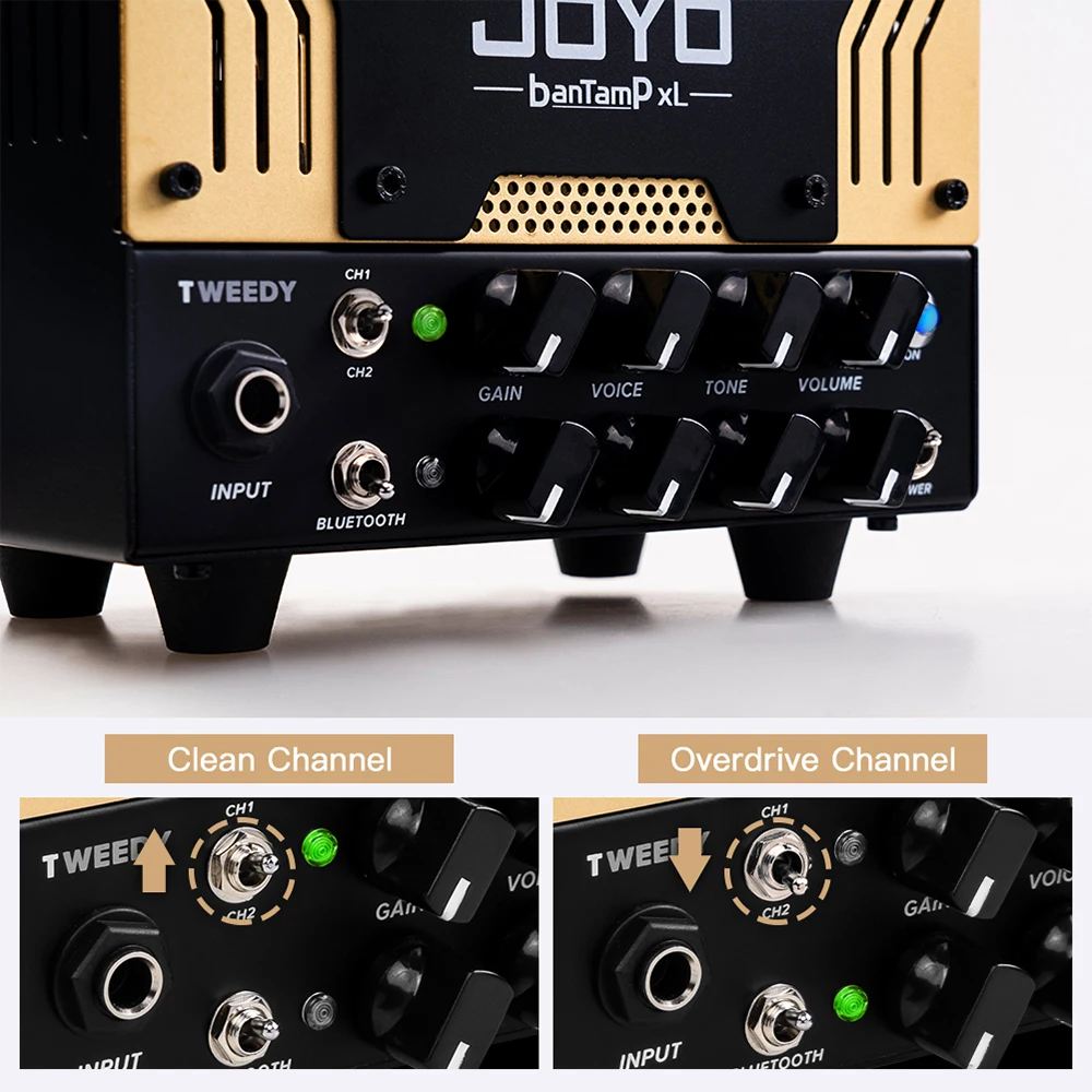 JOYO TWEEDY BanTamp Series Guitar Amplifier Dual Channel 20W Preamp Classic Vintage American Tone Guitar Tube Amplifier Head