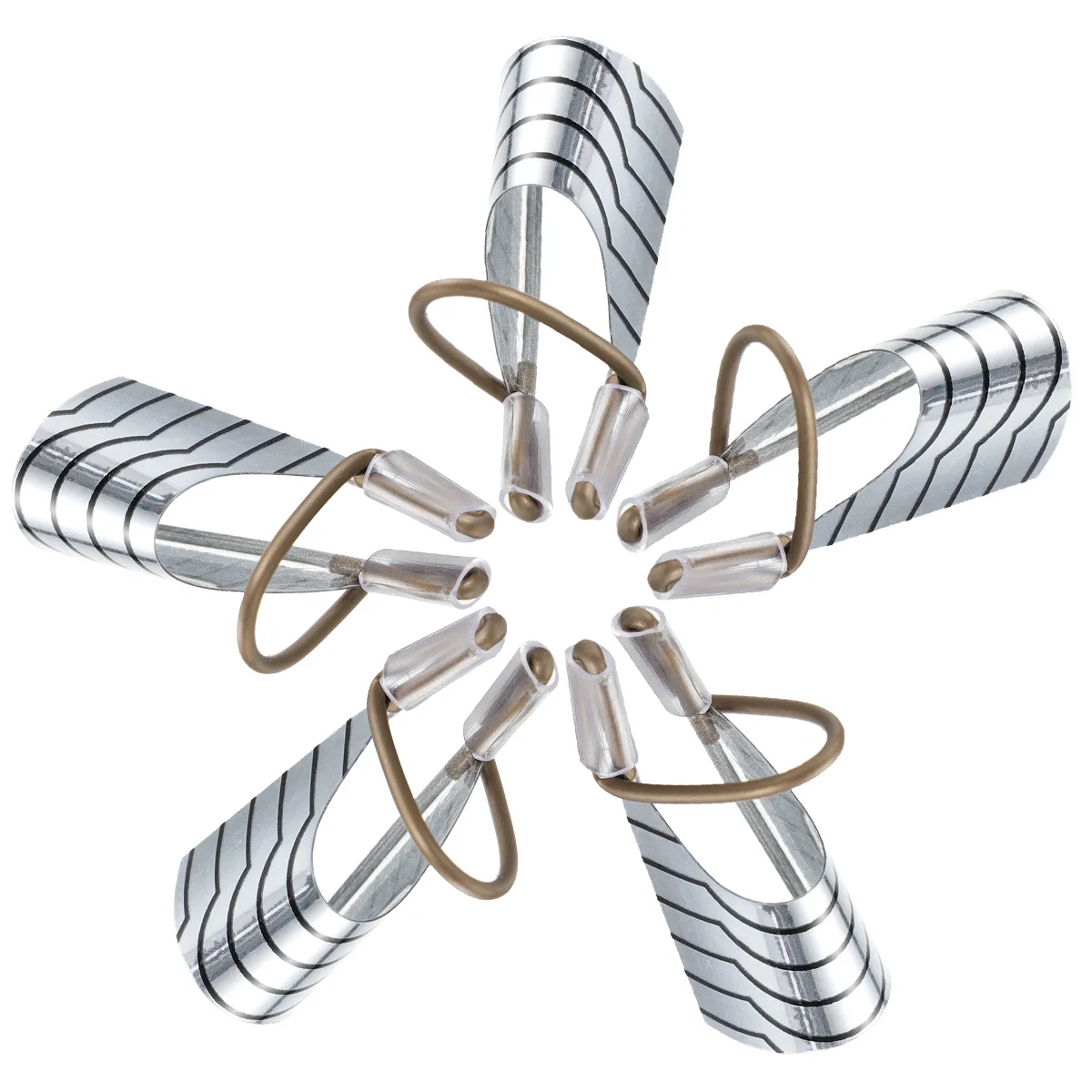 5 stücke Wiederverwendbare Folie Kunst Aluminium Formen Für Falsche Nagel Entfernung Häutchen Pflege Langlebige Maniküre Werkzeuge Nagel Behandlung