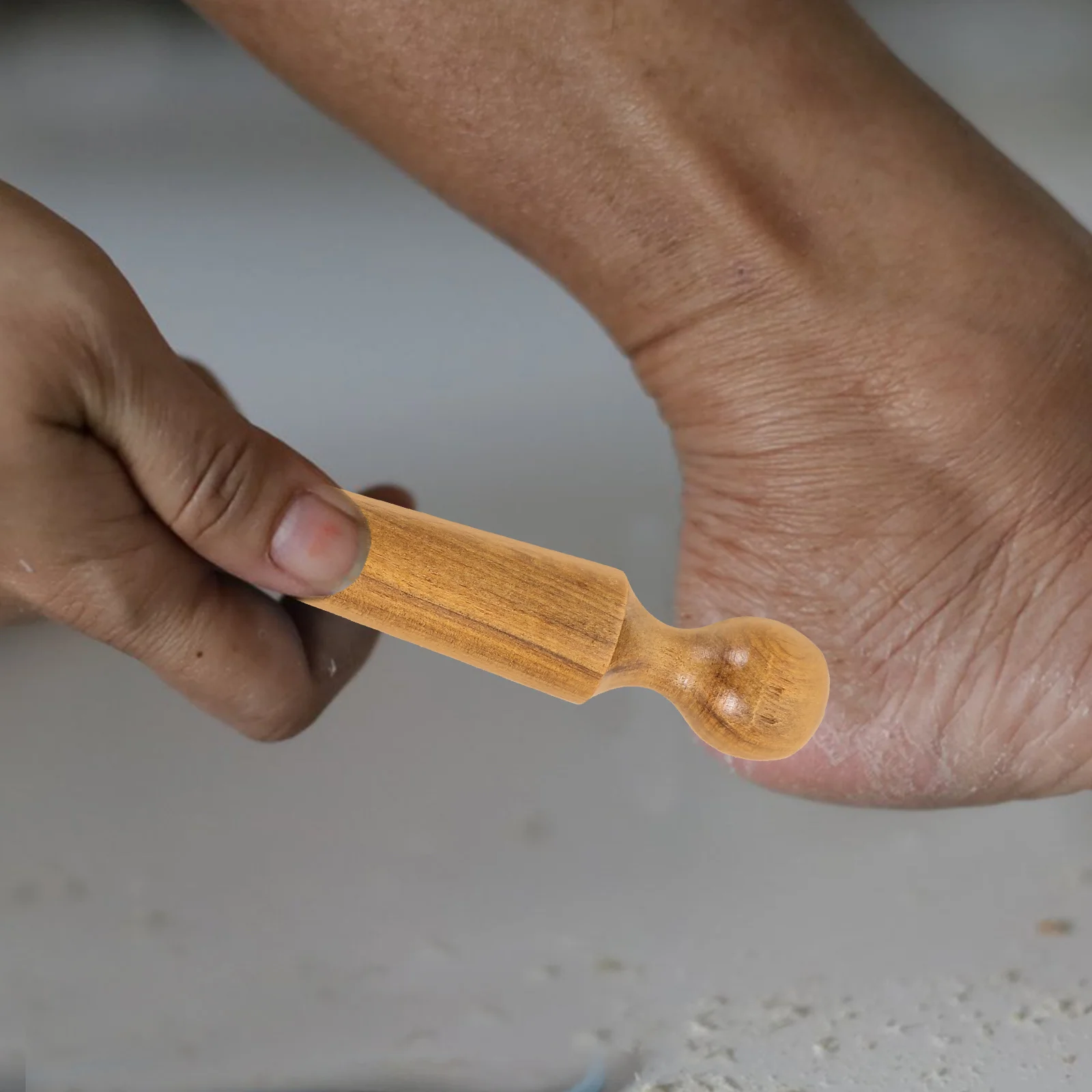 

2Pcs Foot Reflexology Sticks Natural Wood Massage Tools for Body Hand Back Relaxing Fatigue Relief Portable Design for Daily